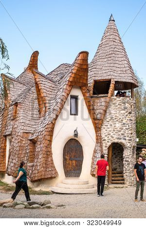 Fairytale Clay Castle Of Porumbacu Village