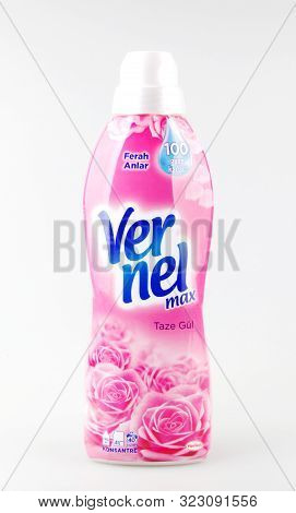 Pomorie, Bulgaria - September 06, 2019: Vernel Concentrated Fabric Softener. Henkel Ag & Company, Kg