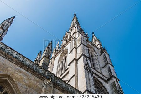 Gothic Sainte-marie Cathedral In The Center Of Bayonne In France