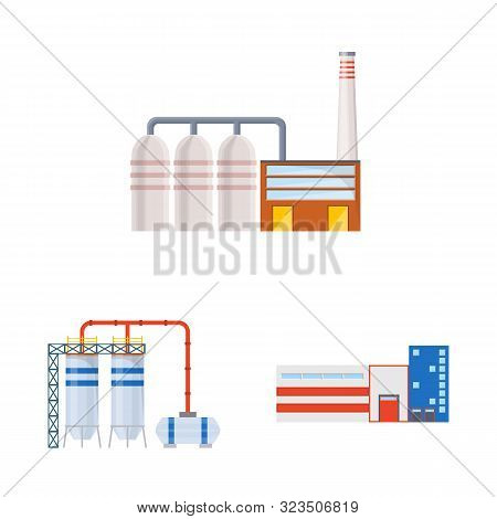 Vector Design Of Industry And Building Icon. Collection Of Industry And Construction Vector Icon For