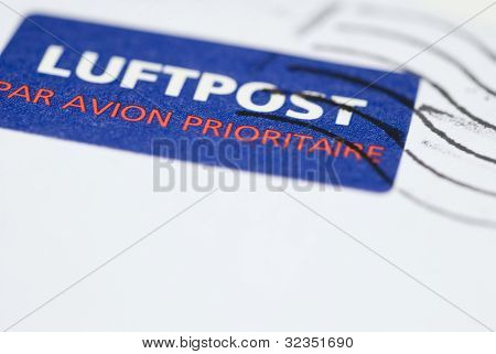 Luftpost cachet de poste aérienne