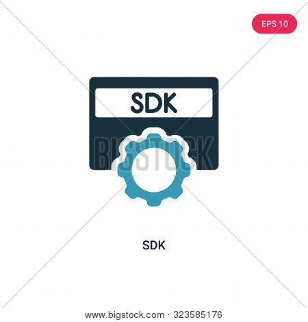 sdk icon in two color design style.