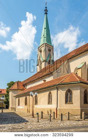 View At The Church Of Saint Daniel In The Streets Of Celje - Slovenia