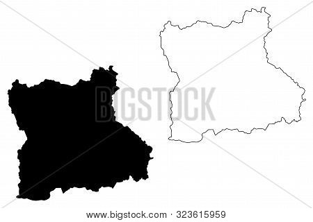 Blagoevgrad Province (republic Of Bulgaria, Provinces Of Bulgaria) Map Vector Illustration, Scribble