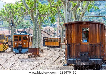 The Vintage Train From Soller To Palma De Mallorca