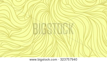 Colorful Wavy Background. Hand Drawn Waves. Stripe Texture With Many Curved Lines. Waved Pattern. Co