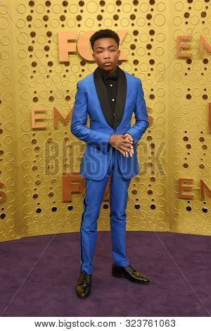 LOS ANGELES - SEP 22:  Asante Blackk at the Primetime Emmy Awards - Arrivals at the Microsoft Theater on September 22, 2019 in Los Angeles, CA