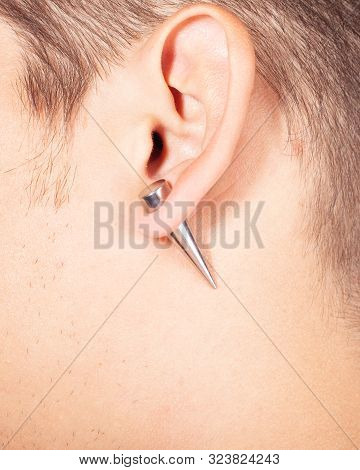 Concept Ear Piercing Tunnel Extension  Close Up