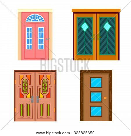 Vector Illustration Of Interior And Home Sign. Set Of Interior And Building Vector Icon For Stock.