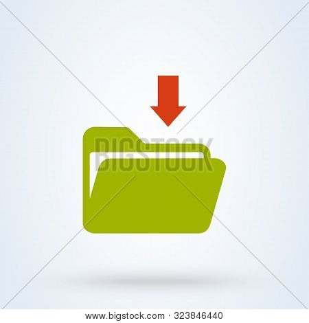 Download File Simple Vector Modern Icon Design Illustration.
