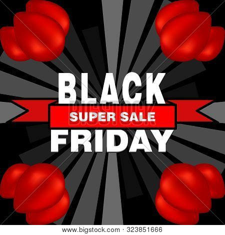 Black Friday Special Offer Poster Shopping Prize Tags With Text Holiday Promotion Concept Horizontal