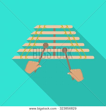 Vector Illustration Of Musical And Vietnam Icon. Collection Of Musical And Instrument Vector Icon Fo