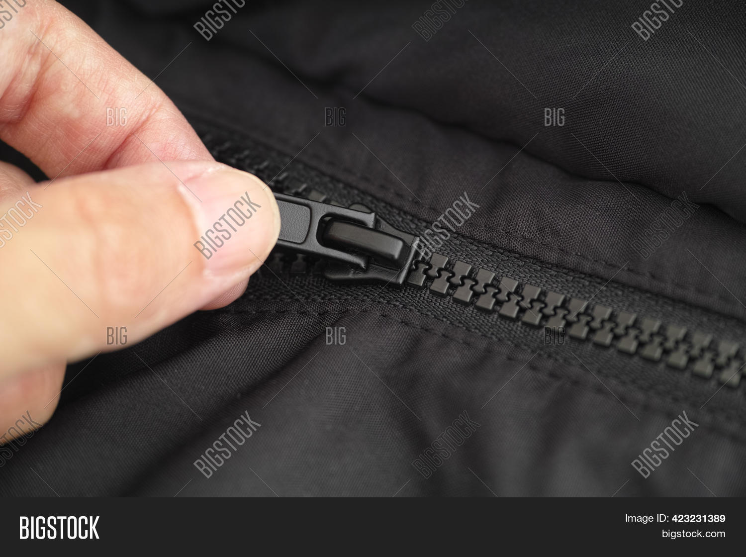 Man Zipping His Coat. Image & Photo (Free Trial) Bigstock
