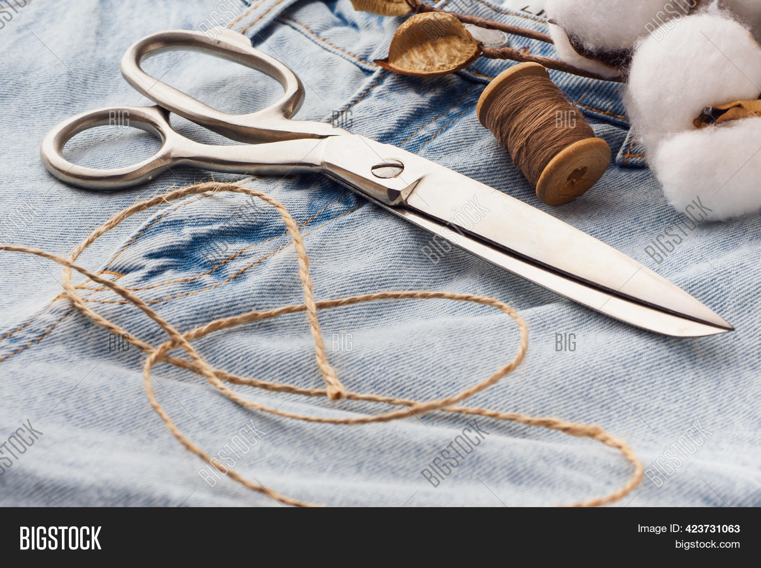 Blue Jeans, Scissors, Image & Photo (Free Trial) Bigstock