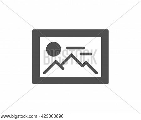 Photo Simple Icon. Image Thumbnail Sign. Picture Placeholder Symbol. Classic Flat Style. Quality Des
