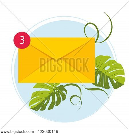 E-mail Marketing. Mailbox And Envelopes Surrounded With Notification By Icons. Email Concept Represe