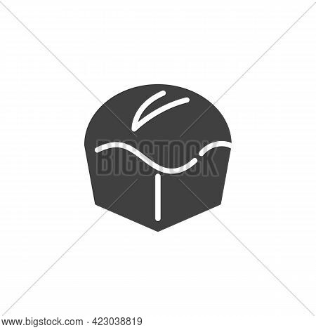 Brioche Loaf Bread Vector Icon. Filled Flat Sign For Mobile Concept And Web Design. Fresh Baked Brea