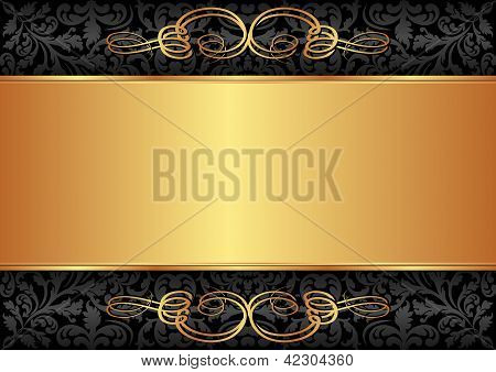 Blackand gold hintergrund
