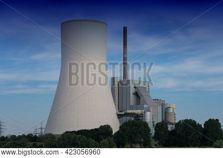 Power Plant Walsum In Duisburg-walsum. The Coal-fired Power Plant Is Located On The Site Of The Form