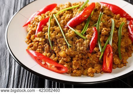 Khua Kling Also Known As Thai Dry Mince Curry Is A Traditional Dish From Southern Thailand Featuring