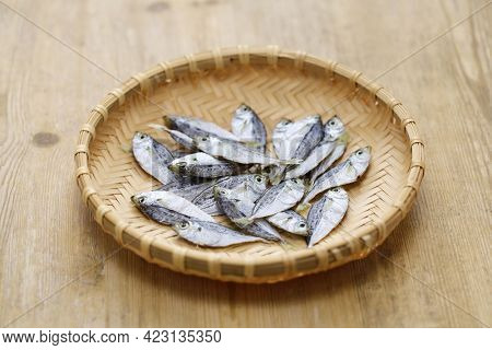 Hiiragi no himono, dried spotnape ponyfish, Japanese delicacy food

