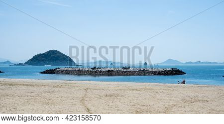 Beautiful Beach At Roadside Station Kazahaya-no-sato Fuwari - Matsuyama, Ehime Prefecture, Japan
