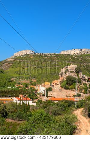 Historic village Pratdip in the mountains in Spain