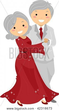 Kuvassa Stickman Senior pari Ballroon tanssi