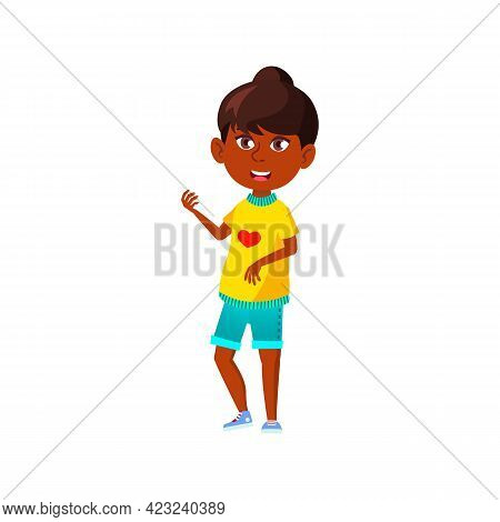 Happy Girl Make Strike In Bowling Cartoon Vector. Happy Girl Make Strike In Bowling Character. Isola
