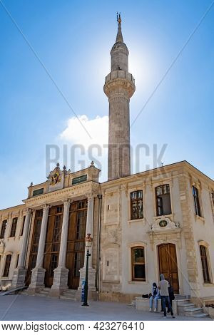 Tesvikiye,istanbul,turkey-june 10,2021. Exterior View From The Historical And Restored Tesvikiye Mos