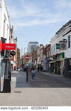 Views Of The Shopping Precinct In Maidenhead, Berkshire In The Uk, Taken On The 30th March 2020
