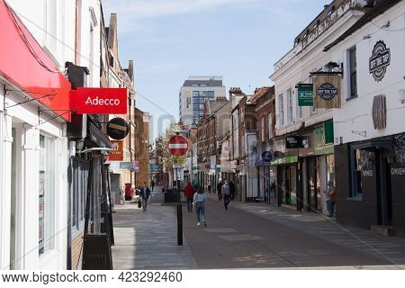 Views Of The Shopping Precinct In Maidenhead, Berkshire In The Uk, Taken On The 30th March 2020