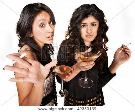 Young Drinking Girls
