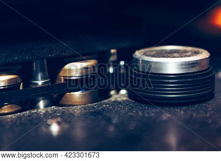 Details Of Vintage Tape Magnetophon For Broadcasting . Professional Magnetic Tape For Vintage Record