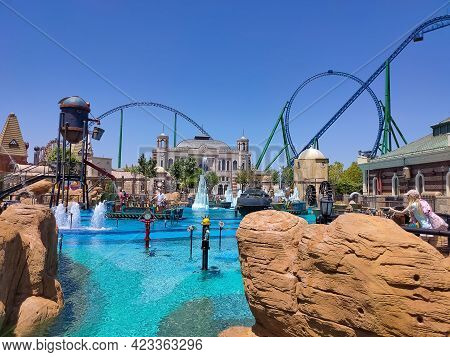 Belek, Antalya, Turkey - May 15, 2021: The Land Of Legends Theme Park In Belek.