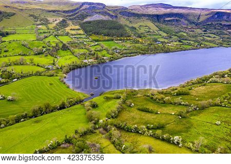 Aerial View Of Glencar Lough In Ireland