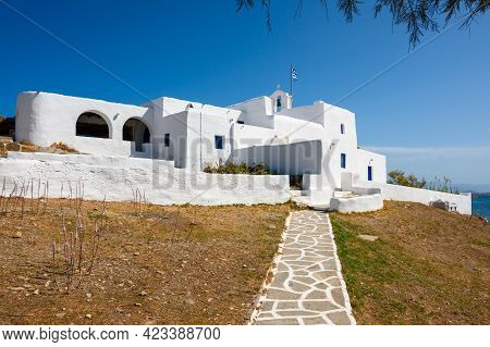The Church Of Agios Ioannis Detis In The North Western Part Of Paros, At The Rocky Coast Of Monastir