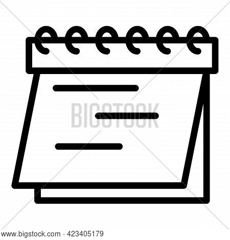 Event Planner Icon. Outline Event Planner Vector Icon For Web Design Isolated On White Background