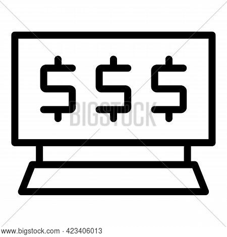 Taximeter Icon. Outline Taximeter Vector Icon For Web Design Isolated On White Background