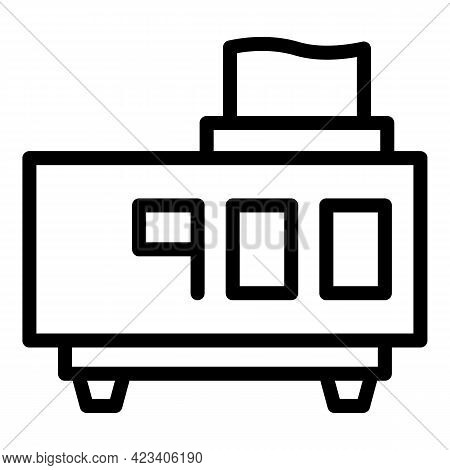 Taximeter Traffic Icon. Outline Taximeter Traffic Vector Icon For Web Design Isolated On White Backg