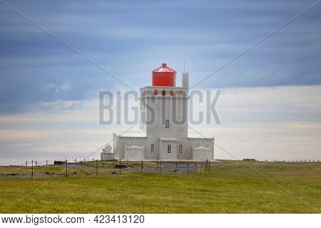 Dyrholaey light house in southern Iceland