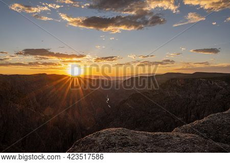 Afternoon Fades To Evening Over Black Canyon Of The Gunnison