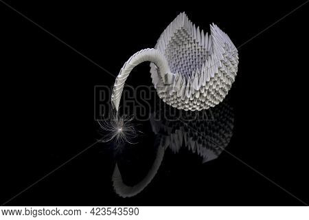 Metaphorical Installation With Origami Revealing The Essence Of Motherhood