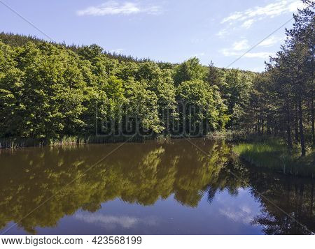 Aerial View Of Sua Gabra Lakes At Lozenska Mountain, Sofia Region, Bulgaria