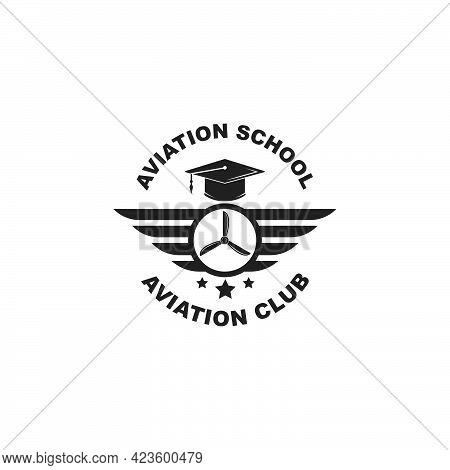 Aviation Academy Vector Illustration Design