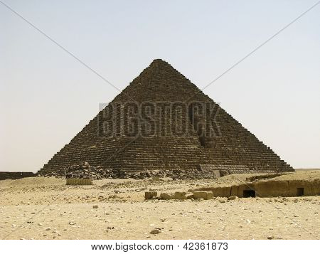 Mycerinus pyramidi Giza aurinkoinen päivä