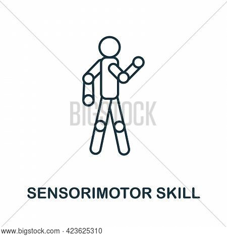 Sensorimotor Skill Line Icon. Creative Outline Design From Artificial Intelligence Icons Collection.