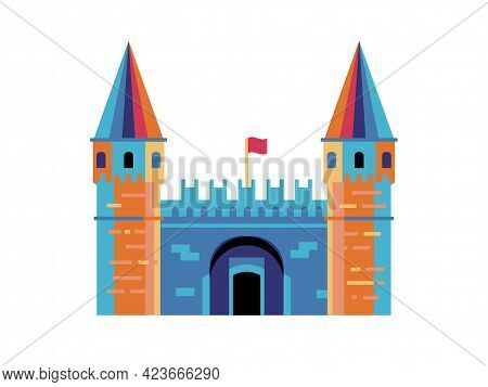 Topkapi Palace Istanbul Landmark In Flat Design