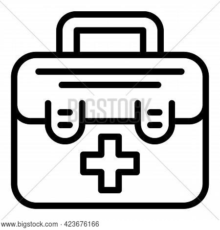 Veterinary Clinic First Aid Icon. Outline Veterinary Clinic First Aid Vector Icon For Web Design Iso