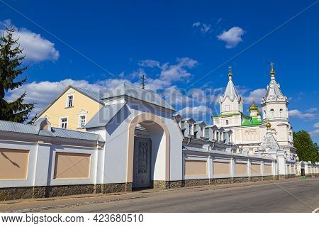 Korets Holy Trinity Stauropegial (patriarchal) Convent , Orthodox Church, Outside. Korets Town, Rivn